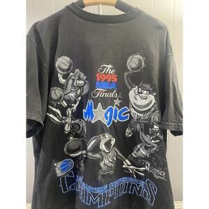 1995 Looney Tunes Orlando Magic Finals Men X Large T Shirt Bugs Bunny